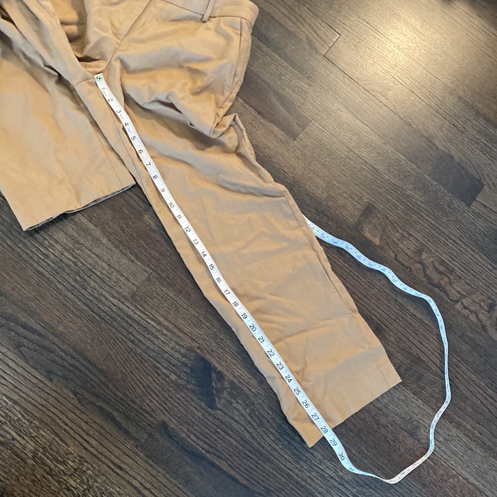 J. Crew Tan Wool Pants Trousers 6 EUC Cafe Trouser - Picture 4 of 9